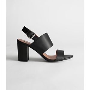 & Other Stories Black Block Heel Heels